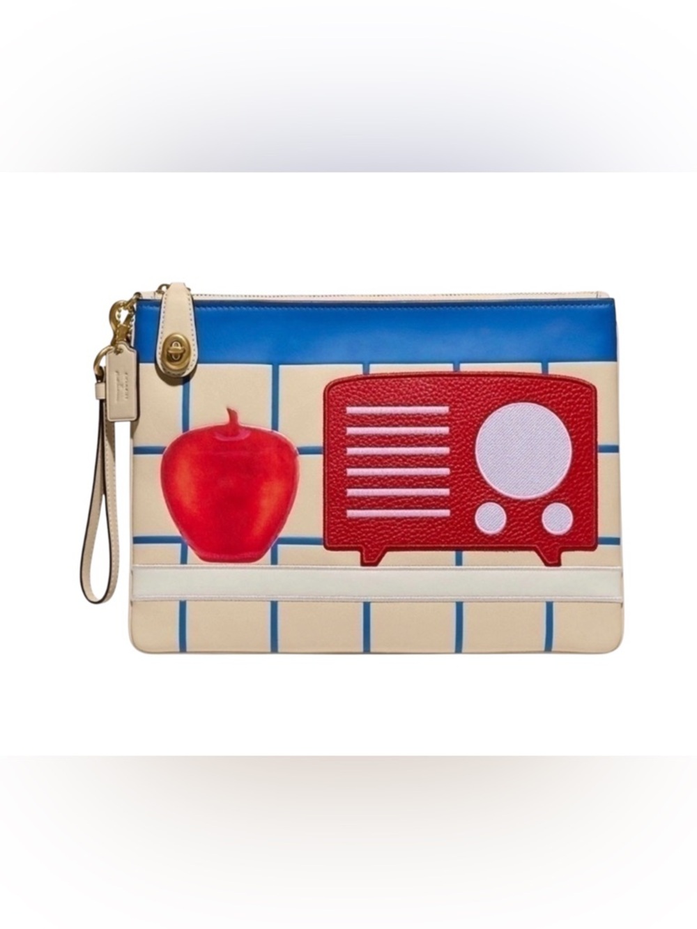 COACH X TOM WESSELMANN LARGE APPLE SPEAKER IPAD CLUTCH